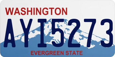 WA license plate AYI5273