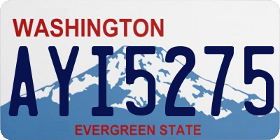 WA license plate AYI5275