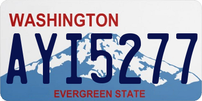 WA license plate AYI5277