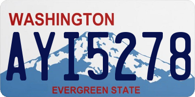 WA license plate AYI5278