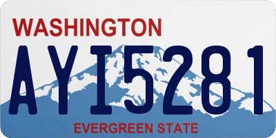 WA license plate AYI5281