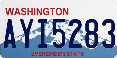 WA license plate AYI5283