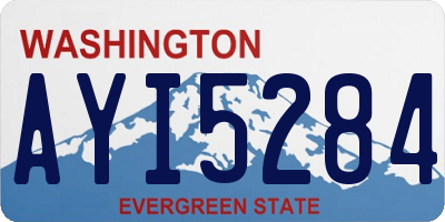 WA license plate AYI5284