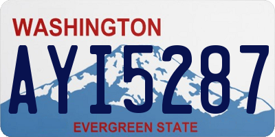 WA license plate AYI5287