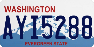 WA license plate AYI5288