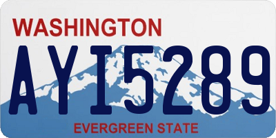 WA license plate AYI5289