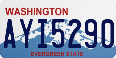 WA license plate AYI5290