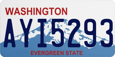 WA license plate AYI5293