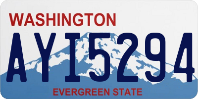 WA license plate AYI5294