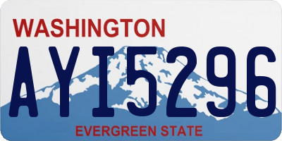 WA license plate AYI5296