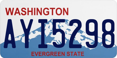 WA license plate AYI5298