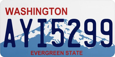 WA license plate AYI5299