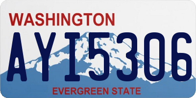 WA license plate AYI5306
