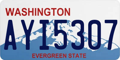 WA license plate AYI5307