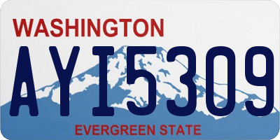 WA license plate AYI5309