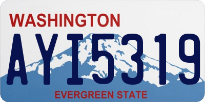 WA license plate AYI5319