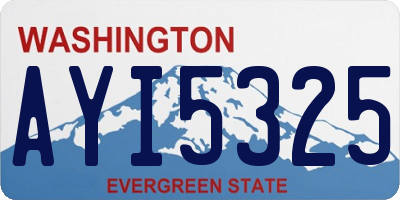 WA license plate AYI5325