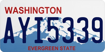 WA license plate AYI5339