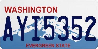 WA license plate AYI5352