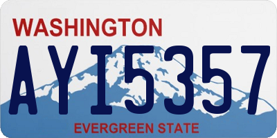 WA license plate AYI5357