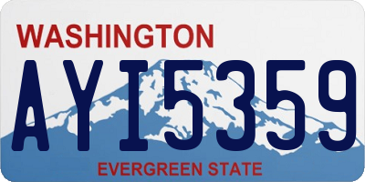 WA license plate AYI5359