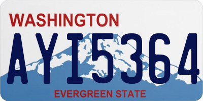 WA license plate AYI5364