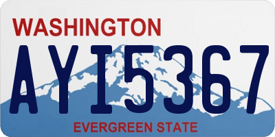 WA license plate AYI5367