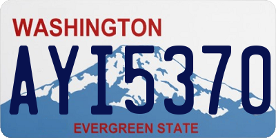 WA license plate AYI5370
