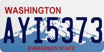 WA license plate AYI5373