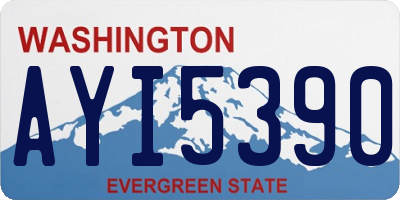 WA license plate AYI5390