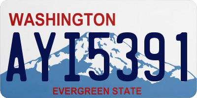 WA license plate AYI5391