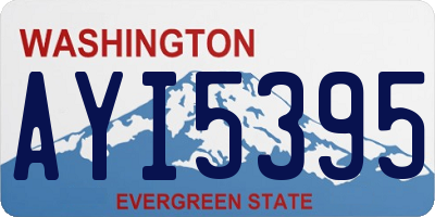 WA license plate AYI5395