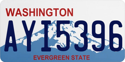 WA license plate AYI5396