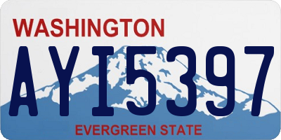 WA license plate AYI5397