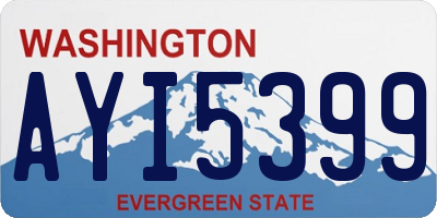 WA license plate AYI5399