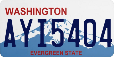 WA license plate AYI5404