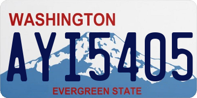 WA license plate AYI5405