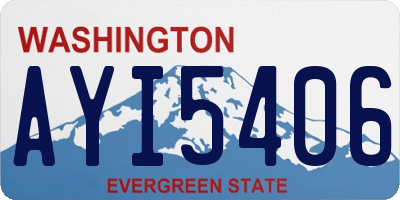WA license plate AYI5406