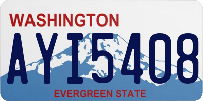 WA license plate AYI5408
