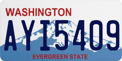 WA license plate AYI5409