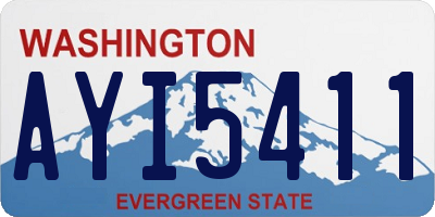 WA license plate AYI5411