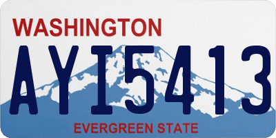 WA license plate AYI5413