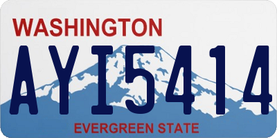 WA license plate AYI5414
