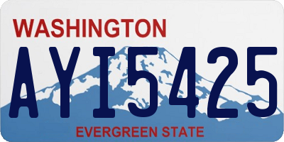 WA license plate AYI5425