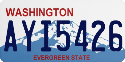 WA license plate AYI5426