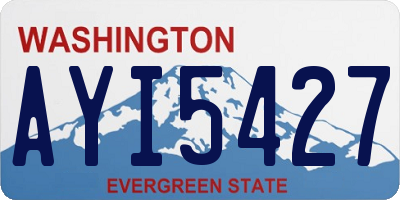 WA license plate AYI5427