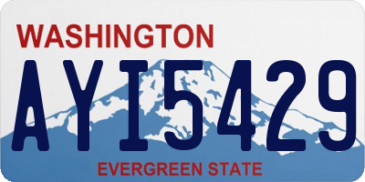 WA license plate AYI5429