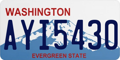 WA license plate AYI5430