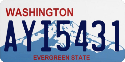 WA license plate AYI5431