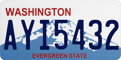 WA license plate AYI5432
